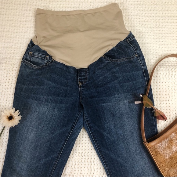 Old Navy Maternity Jeans bootcut size 12 stretch - Picture 2 of 10